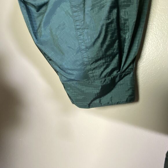 Eddie Bauer Ebtek Goretex Jacket  Nylon Coat Mens Medium Green Blue Full Zip - Picture 7 of 16